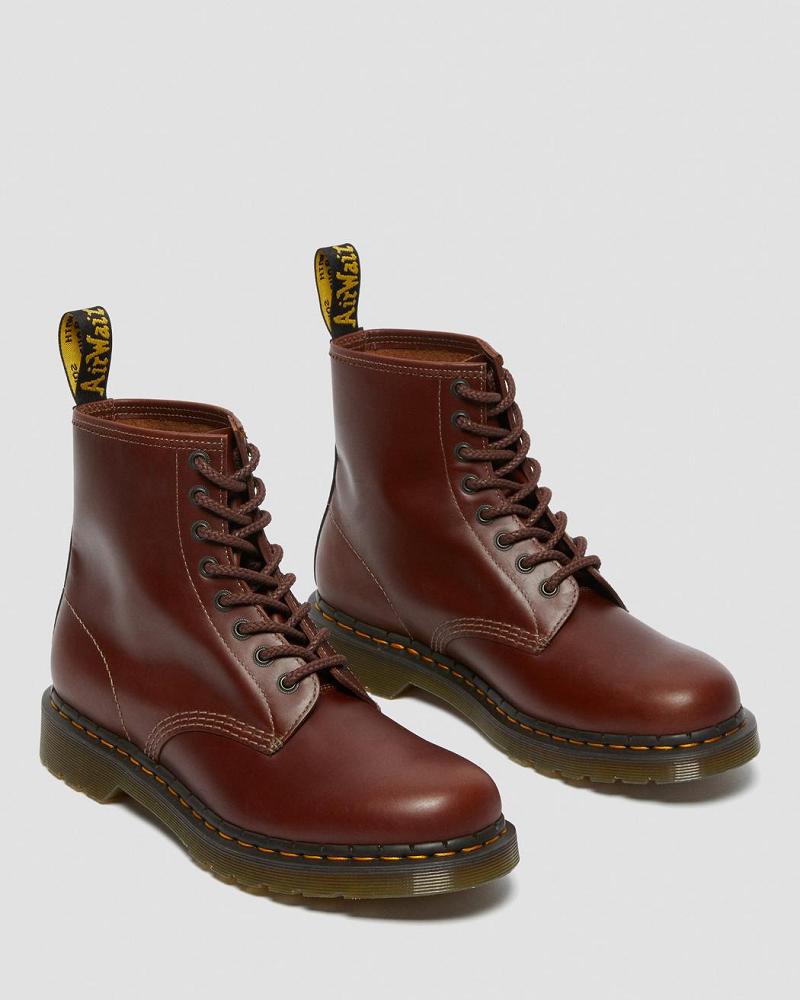 Dr Martens 1460 Men's Abruzzo Læder Snørestøvler Herre Brune Sort | DK 516JPQ